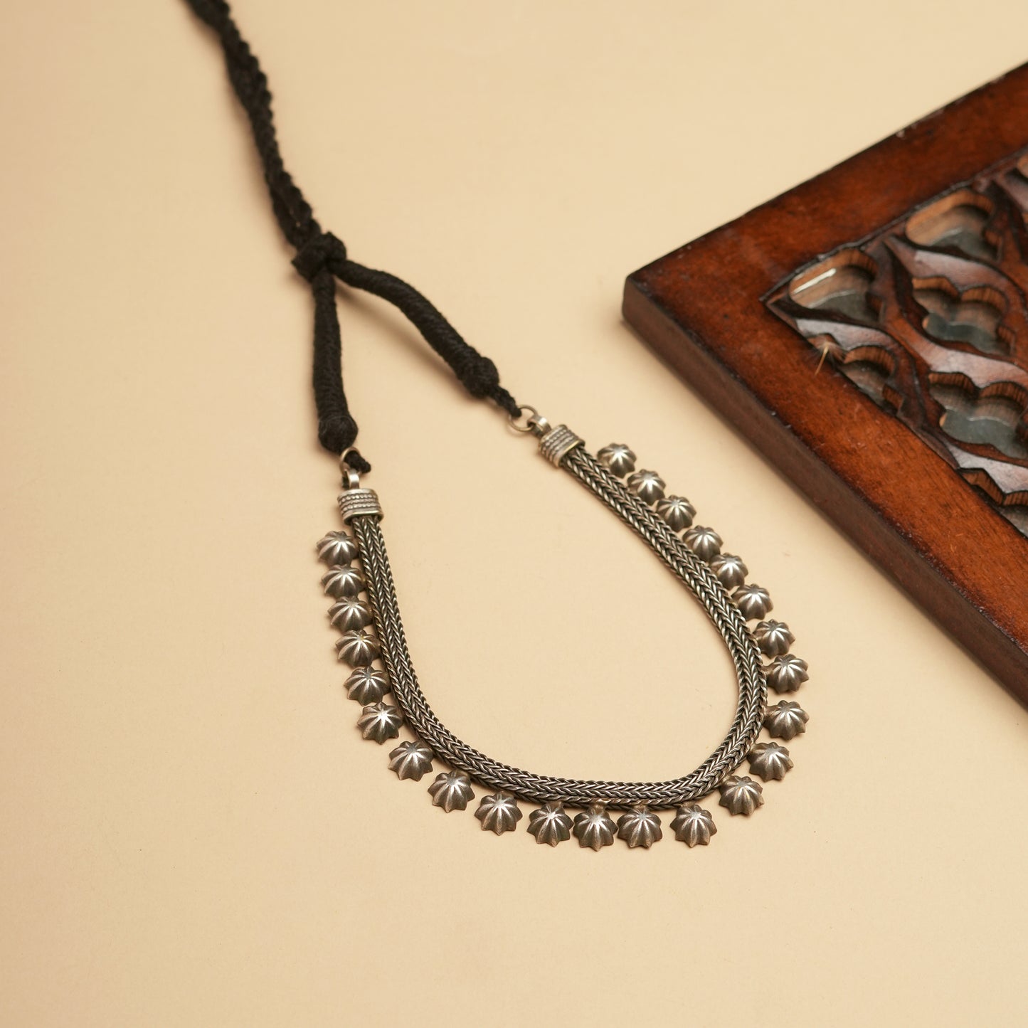 German silver Brass Thread necklace perfect for Navratri