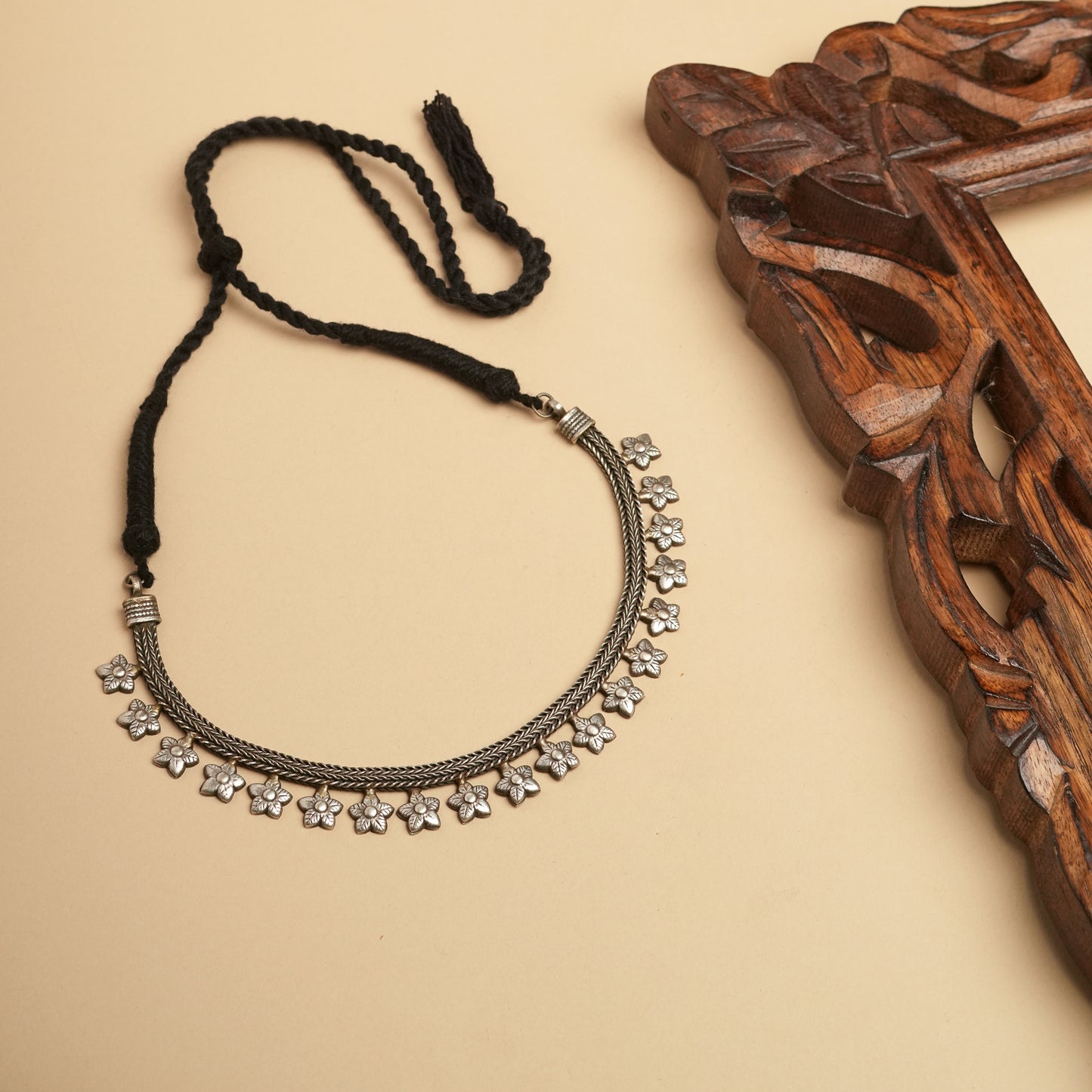 German silver Brass necklace set perfect for Navratri