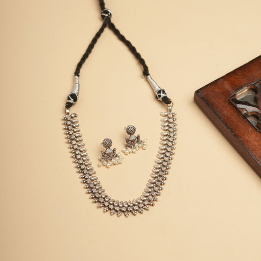 German silver Brass necklace set perfect for Navratri
