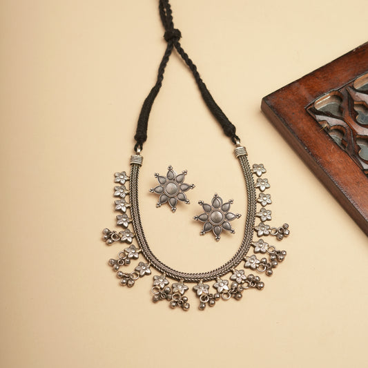 German silver Brass necklace set perfect for Navratri