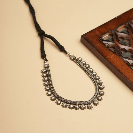 German silver Brass Thread necklace perfect for Navratri