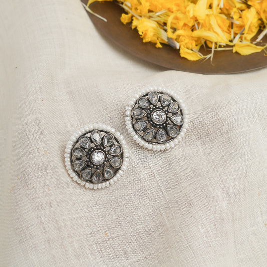 Metal Stud Earrings