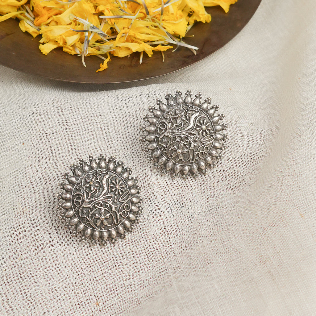 Metal Stud Earrings