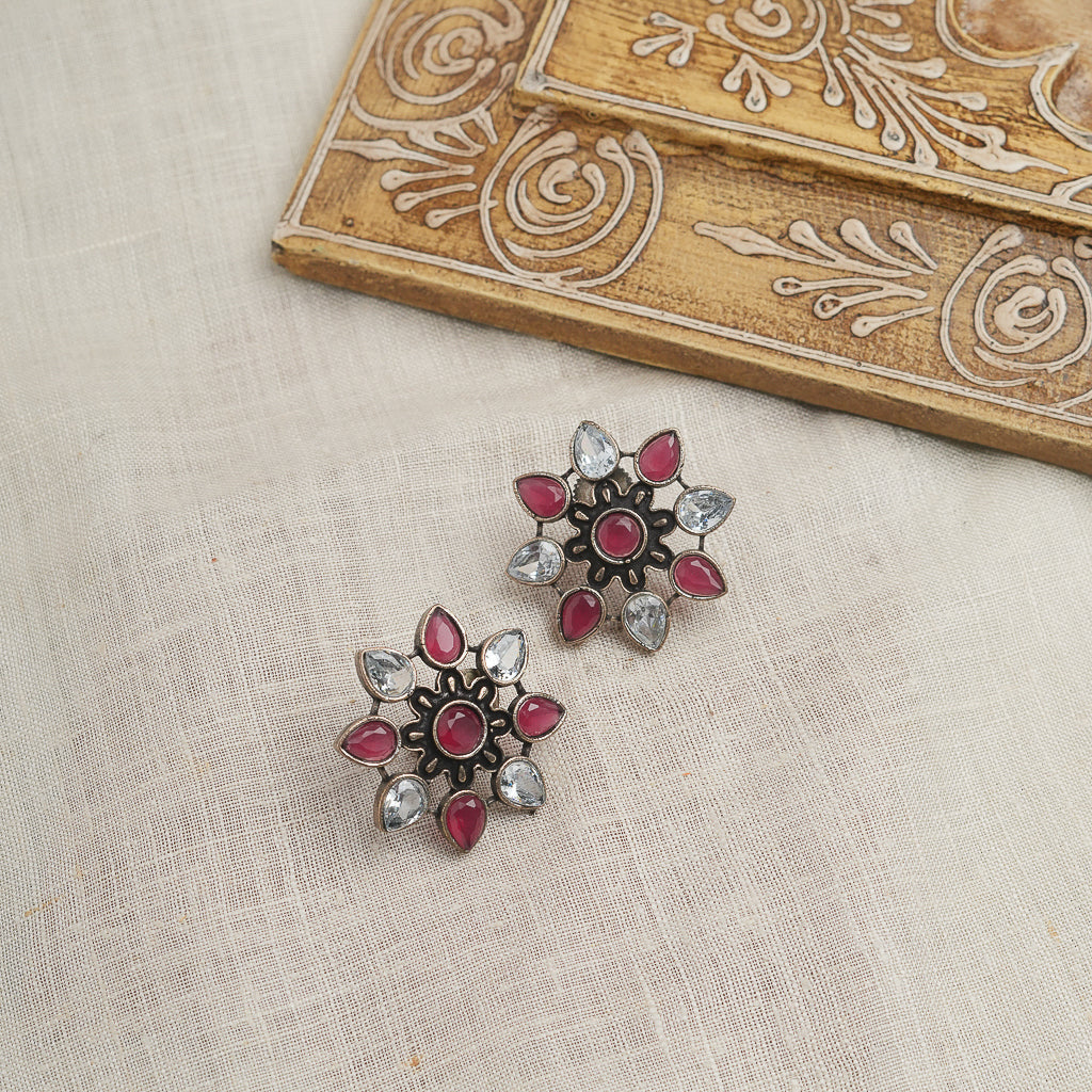 Metal Stud Earrings