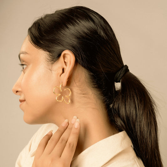 Gold-platted blossom Earrings